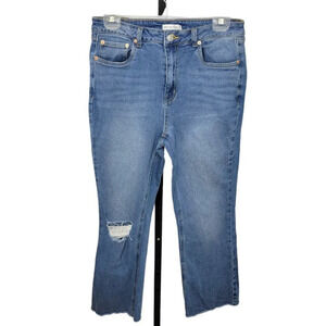 Anthropologie Avec Les Filles Raw Hem Distressed High Rise Jeans